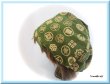 画像1: バンダナ帽子　家紋　緑　ケア帽子 (1)